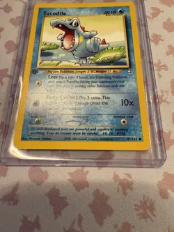 1st Edition Neo Genesis *3 Card Lot* Totodile,Cyndaquil,Chikorita Pokemon TCG - Image 4