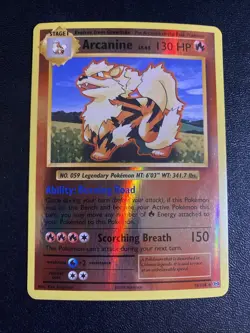 Arcanine Reverse Holo 18/108 XY Evolutions LP Pokemon Card - Image 1