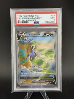 PSA 9 Pokemon TCG 2022 Astral Radiance #175/189 Hisuian Sneasler V Full Art Holo - Image 1