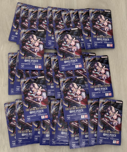 34x One Piece OP14 - The Azure Sea’s Seven - Sleeved Blister Booster Packs Lot - Image 1