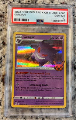 2023 POKEMON TRICK OR TRADE #066 GENGAR PSA 10 Gem Mint! 🔥 - Image 1