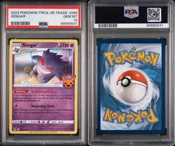 2023 POKEMON TRICK OR TRADE #066 GENGAR PSA 10 - Image 3