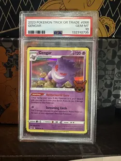 2023 POKEMON TRICK OR TRADE #066 GENGAR PSA 10 - Image 1