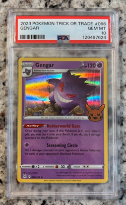 2023 POKEMON TRICK OR TRADE #066 GENGAR PSA 10 Gem Mint! 🔥 - Image 1