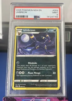 2025 POKEMON M24 EN-MCDONALD'S COLLECTION #009 UMBREON PSA 9 - Image 1