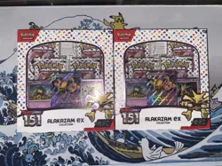 Pokemon 151 Scarlet & Violet Alakazam ex Collection Box TCG Sealed-Lot of 2 - Image 1