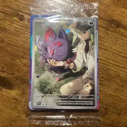 Pokemon N's Zorua SVP 189 Journey Together ETB Promo Sealed In Plastic - Image 1