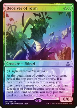 Deceiver of Form FOIL Oath of the Gatewatch HEAVILY PLD Rare MAGIC CARD ABUGames - Image 1
