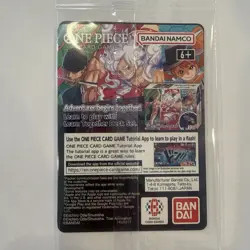 Bandai Namco One Piece CCG Monkey.D.Luffy US Voyage Promo Holo Card ST01-001 - Image 2