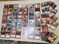 Deluxe RED Commander Magic Deck. Many Rare Cards, Very Fun Artifact Mana RampMTG - Image 1