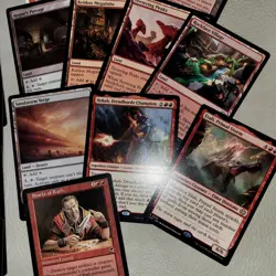 Deluxe RED Commander Magic Deck. Many Rare Cards, Very Fun Artifact Mana RampMTG - Image 3
