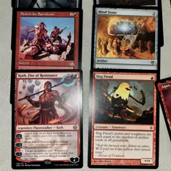 Deluxe RED Commander Magic Deck. Many Rare Cards, Very Fun Artifact Mana RampMTG - Image 5