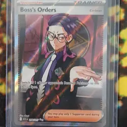 Pokemon Boss's Orders Corbeau Trainer Full Art Holo Rare ASC 256/227 Card - Image 1