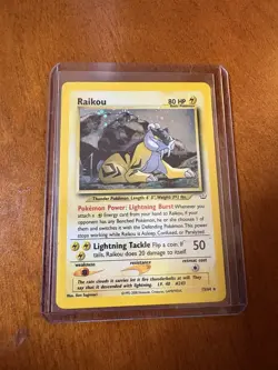 Raikou 13/64 Neo Revelation Holo Rare - Swirl 🌀 MP Pokemon TCG - Image 1