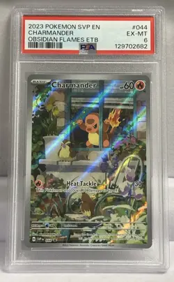 Pokemon TCG Charmander Obsidian Flames Promo #044 PSA 6 - Image 1
