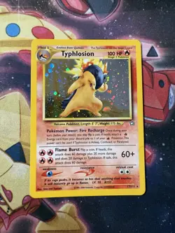 Pokemon WOTC Neo Genesis Unlimited Typhlosion 17/111 Holo Rare LP - Image 1