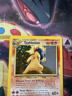 Pokemon WOTC Neo Genesis Unlimited Typhlosion 17/111 Holo Rare LP - Image 2