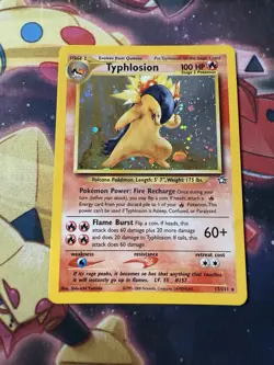 Pokemon WOTC Neo Genesis Unlimited Typhlosion 17/111 Holo Rare LP - Image 3