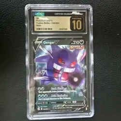 Gengar V 156/264 Fusion Strike CGC 10 Pristine 10 Perfect Holo Pokemon Card - Image 1