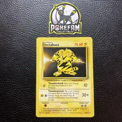 Electabuzz - 20/102 - Pokemon Base Set Rare Card WOTC MP - Image 1
