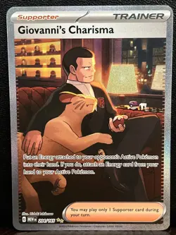 Giovanni's Charisma Special Illustration Rare 204/165 SV Pokemon 151 English - Image 1