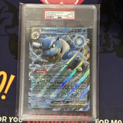 💎PSA 10 GEM MINT 2025 Pokemon Blooming Waters BLASTOISE EX #009 JUMBO - Image 1
