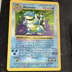 Pokemon Blastoise 2/102 Base Set Holo Rare Wizards of the Coast 1999 - Image 1
