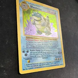 Pokemon Blastoise 2/102 Base Set Holo Rare Wizards of the Coast 1999 - Image 2