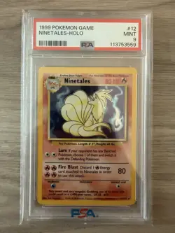 1999 Pokemon Ninetales PSA 9 Mint Holo #12 - Image 1