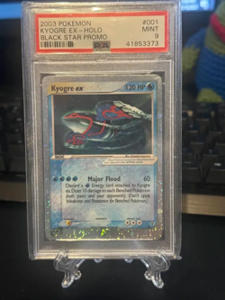 Pokemon Kyogre ex Holo 2003 Black Star Promo #001 PSA 9 Mint - Image 1
