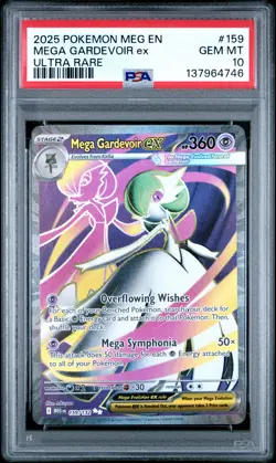 2025 POKEMON MEG EN-MEGA EVOLUTION ULTRA RARE #159 MEGA GARDEVOIR EX PSA 10 - Image 1