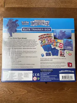 🔥 Pokemon TCG Sword & Shield - Battle Styles - Elite Trainer Box ETB BLUE - Image 2