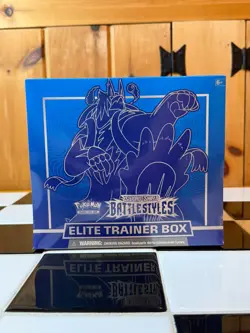 Pokemon TCG Sword Shield Battle Styles ETB Elite Trainer Box New Sealed Blue - Image 1