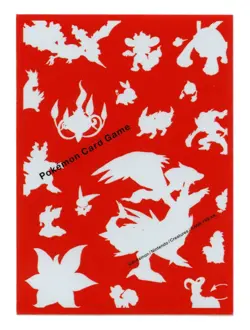Rare Fire Type Silhouette Individual Card Sleeve Pokemon Center Japan Original - Image 1