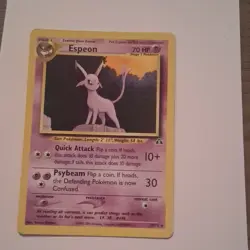 Pokemon TCG Espeon 20/75 Neo Discovery Rare 70HP Unlimited English Card - Image 1