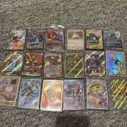 Various Pokemon Cards Bundle Job Lot including full arts holos vintage x 43 card - Image 1