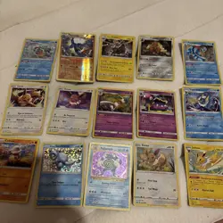 Various Pokemon Cards Bundle Job Lot including full arts holos vintage x 43 card - Image 2