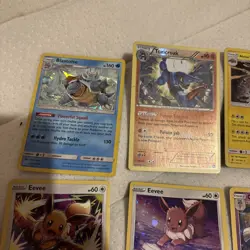 Various Pokemon Cards Bundle Job Lot including full arts holos vintage x 43 card - Image 3
