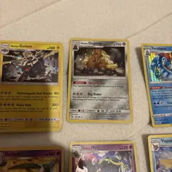 Various Pokemon Cards Bundle Job Lot including full arts holos vintage x 43 card - Image 4