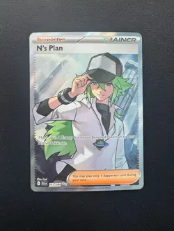 Pokemon TCG Black Bolt Ultra Rare Trainer Card N's Plan 163/086 SV - Image 1