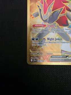 Pokemon TCG N's Zoroark EX Gold Hyper Rare Card 189/159 Sv09: Journey Together - Image 5