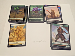 BULK Lot Of 50 mtg Magic The Gathering Tokens NEAR MINT! - Image 1