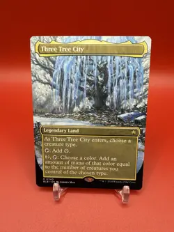MTG Three Tree City 0340 Borderless Bloomburrow NM - Image 1