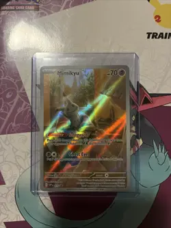 Pokemon TCG Mimikyu 075 S&V: Paldean Fates ETB Black Star Promo NM Condition - Image 1