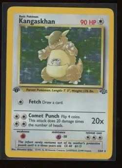 1999 Pokemon Jungle 1st Edition Kangaskhan Holo Rare 1st Edition #5/64 - Image 1
