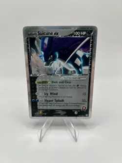 Pokemon TCG Rocket's Suicune ex 105/109 Team Rocket Returns Holo Ultra Rare - MP - Image 1