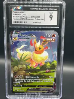 CGC 9 FLAREON VMAX SWSH180 BLACK STAR PROMO PREMIUM COLLECTION POKEMON MINT - Image 1