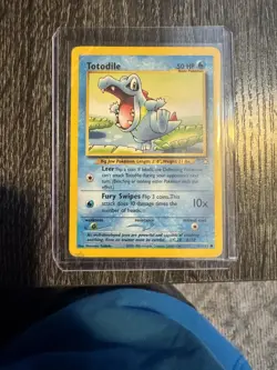 Pokemon TCG Totodile Neo Genesis 1st Edition Common - Image 1