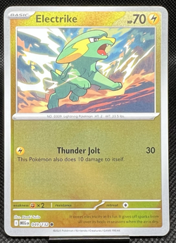 Pokemon Electrike 49/132 Reverse Holo Mega Evolution TCG 2025 NM+ - Image 1