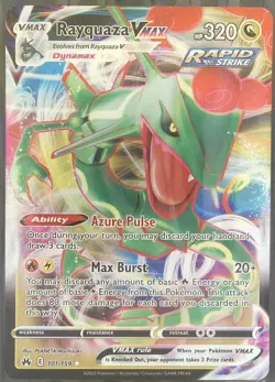 Rayquaza VMAX - Full Art 101/159 Crown Zenith Pokemon 2023 - Image 1